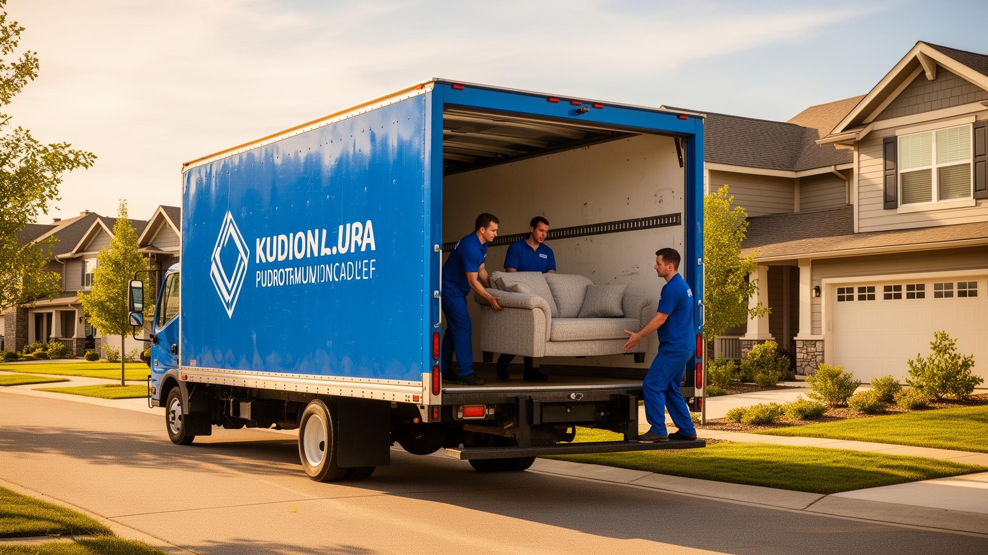 Professional movers at work